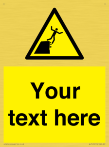 Custom Warning unstable cliff edge